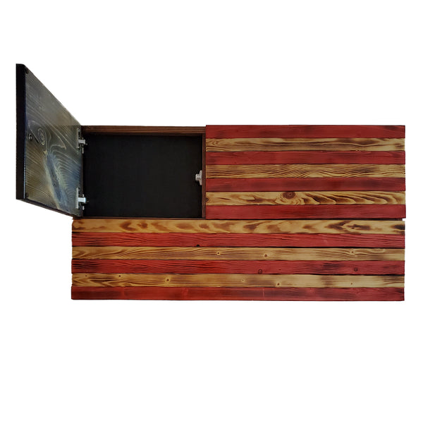Large Flag Concealment Cabinet - 3 Compartments