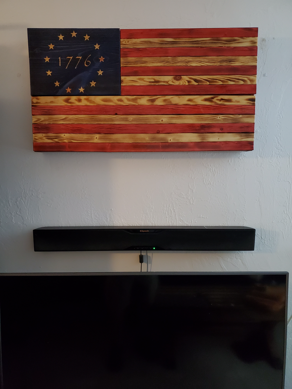 Large Flag Concealment Cabinet - 3 Compartments