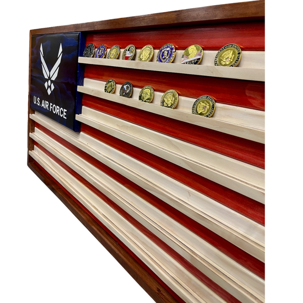 Air Force RWB Coin Shelf