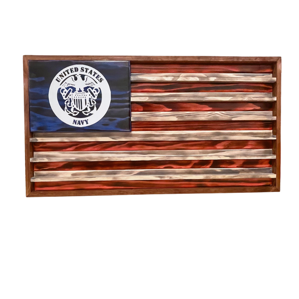 US Navy Logo on Coin Display Shelf