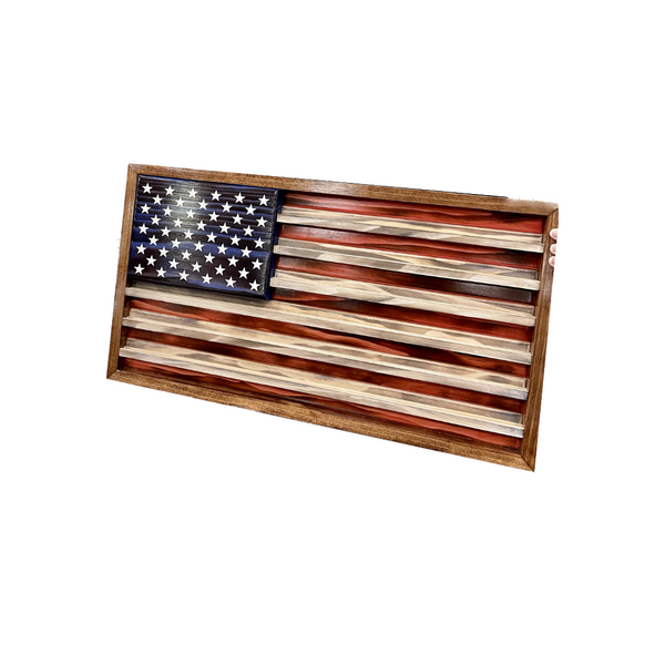 Framed Flag Plaque Coin Display