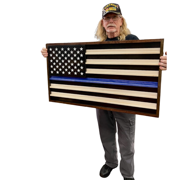 Large size Coin Display holds larger Challenge Coins. Contact us for Badge Display options.