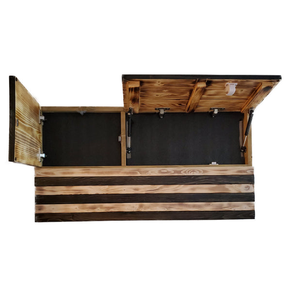 Large Flag Concealment Cabinet - 3 Compartments