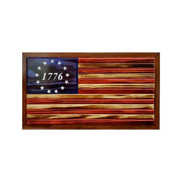 Slimline 1776 RWB Natural Burnt Stripes