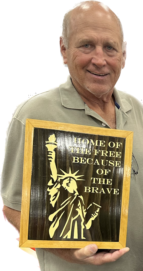 Home of the Free Art Cabinet