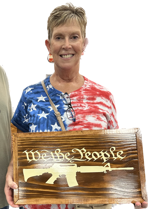 We the People Framed Art Slimline