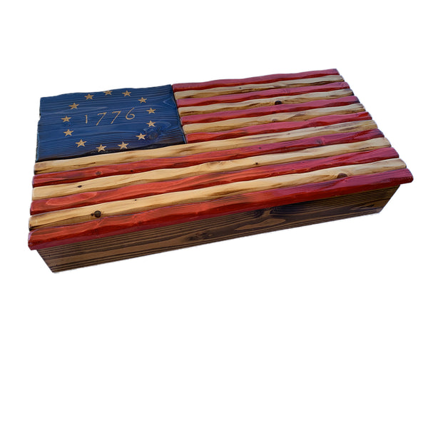 Small Flag Concealment Cabinet - one compartment