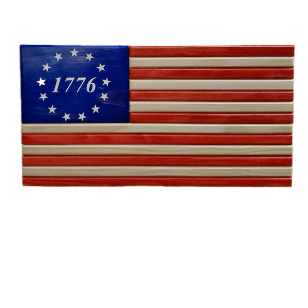 1776 Red White Blue Stenciled Union