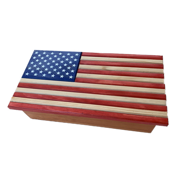 American Flag Small Concealment Cabinet