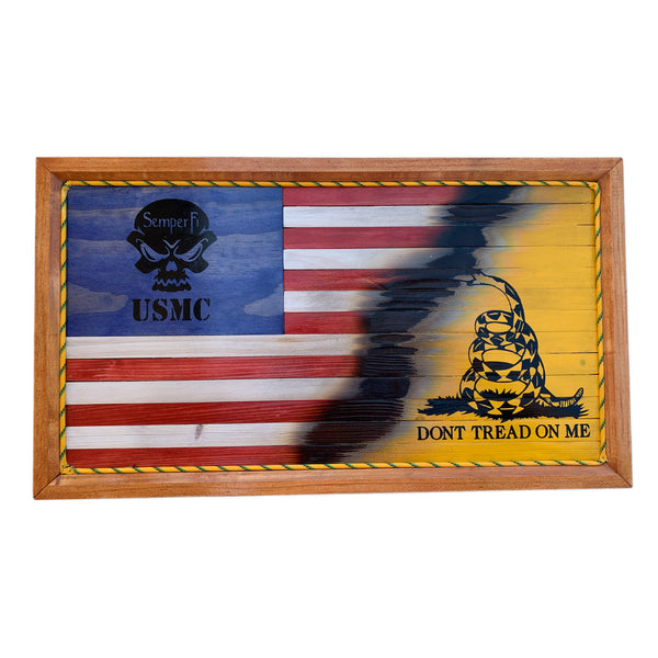 USMC Marines Flag Plaque